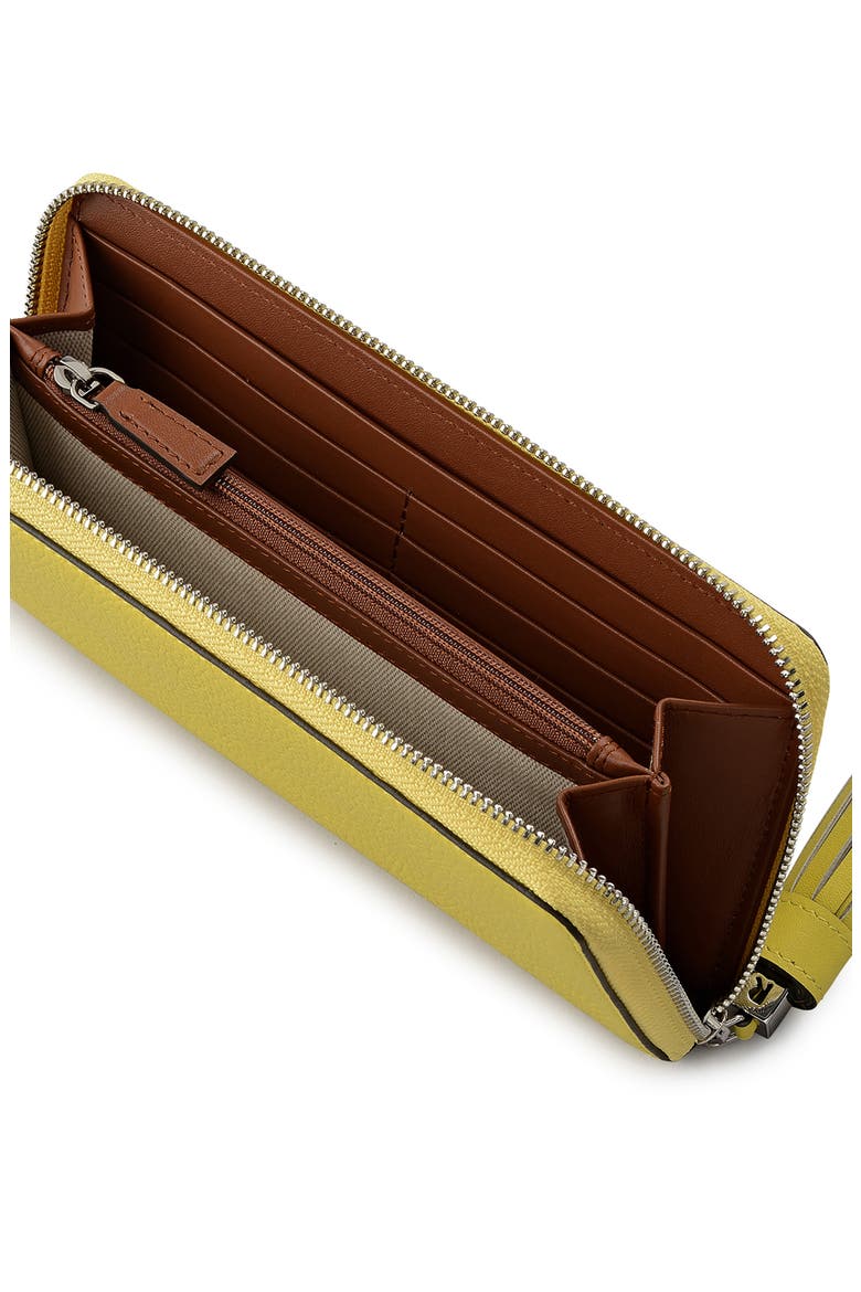 Noble Alley Large Zip Wallet, Alternate, color, LIMONCELLO