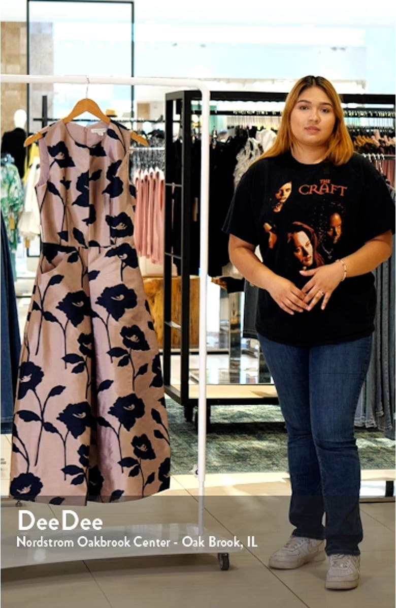 Coty Floral Crop Wide Leg Jumpsuit, sales video thumbnail