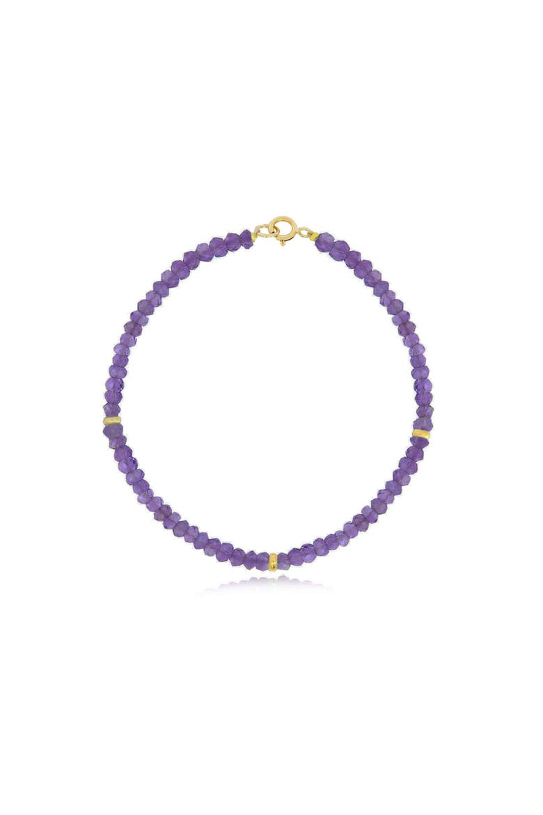 Amethyst Bead Bracelet, Main, color, Amethyst