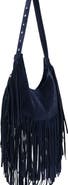 MANGO TEEN Fringe Suede Shoulder Bag
