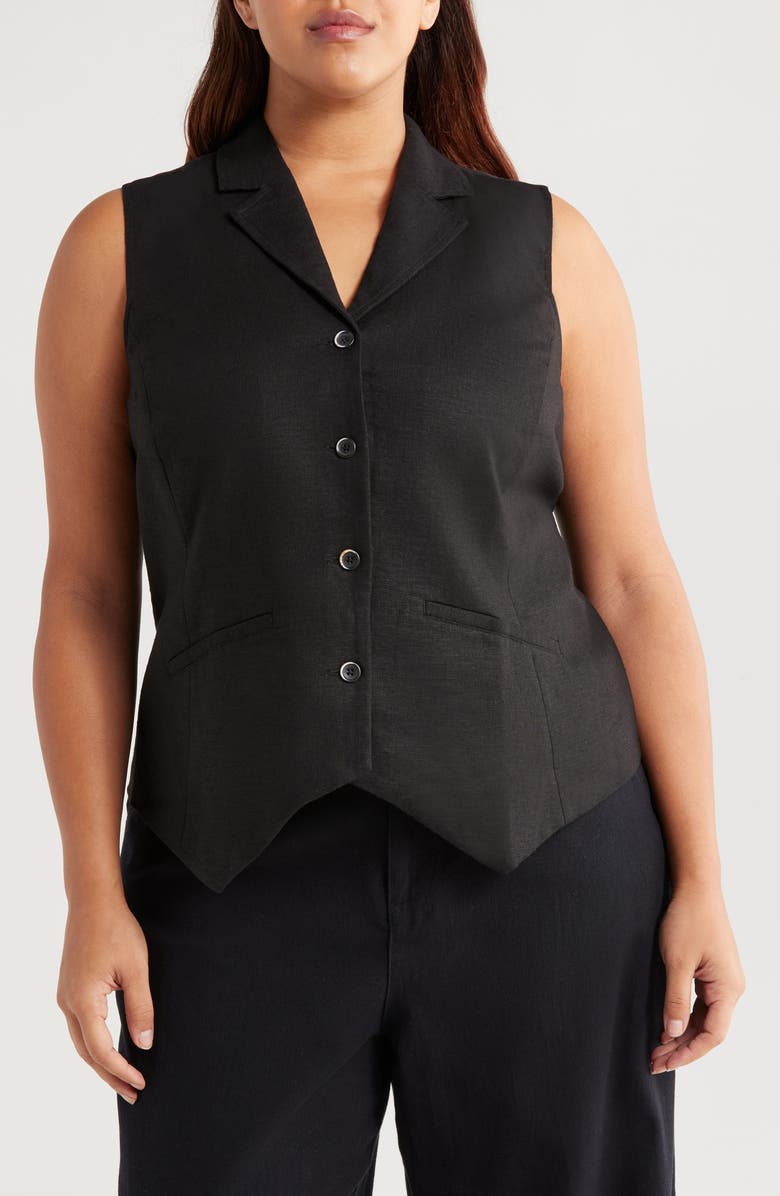 Universal Standard Linen Blend Vest, Main, color, 