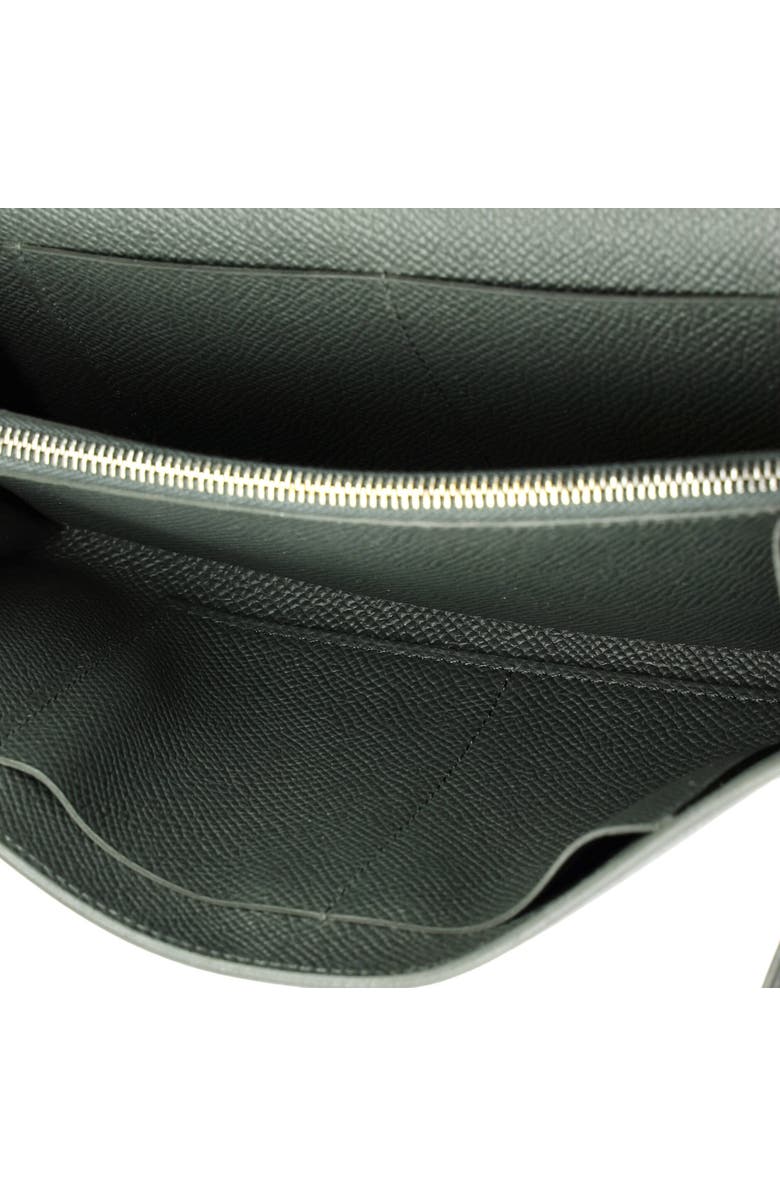 Pre-Owned Hermes Kelly To Go Wallet Epsom, Alternate, color, Vert Mangrove