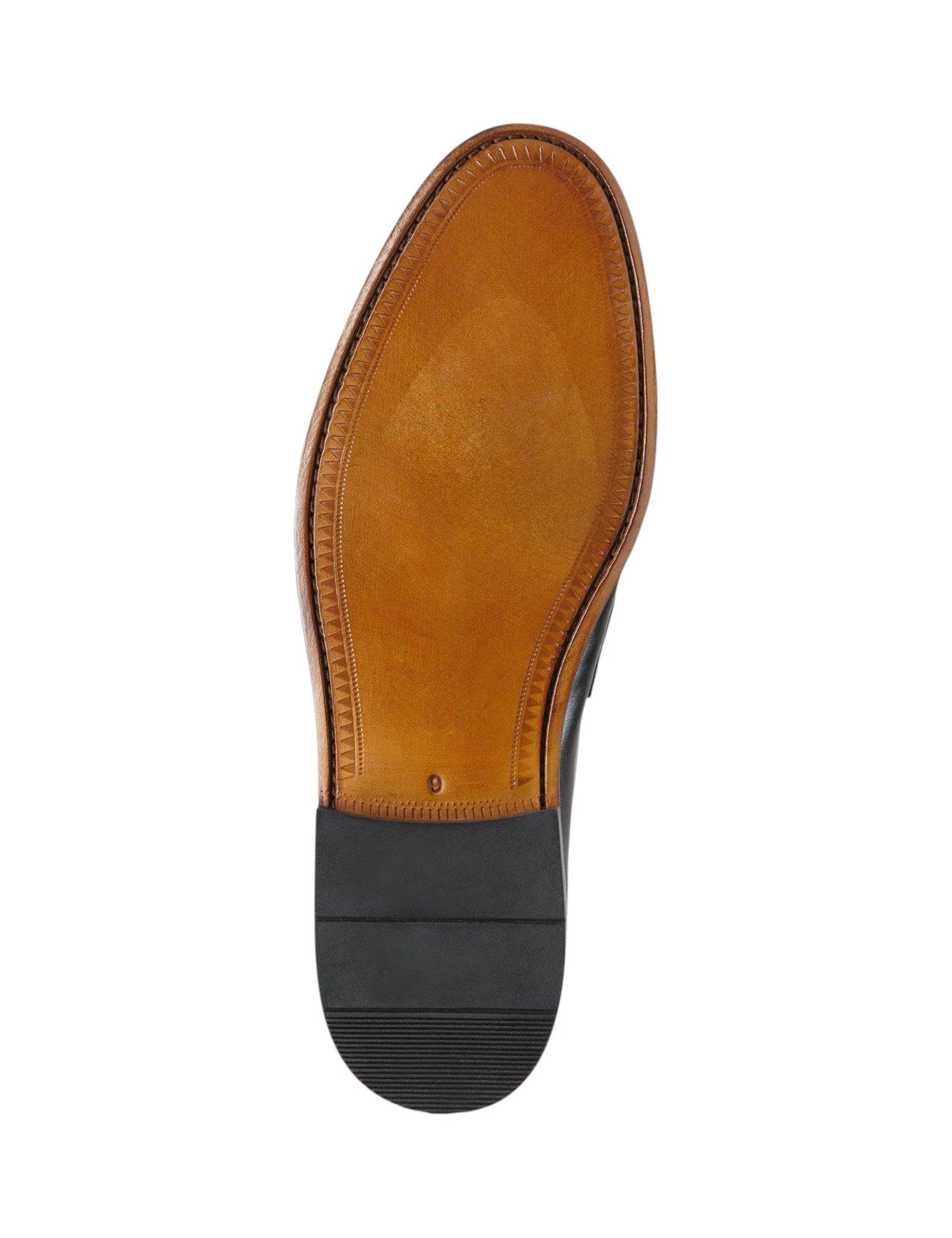 Leather Penny Loafer, Alternate, color, Black