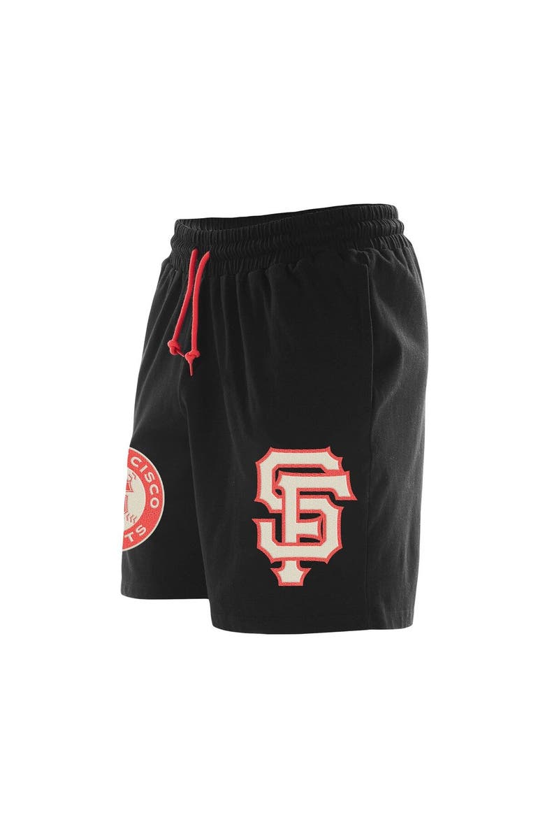 New Era Men's New Era Black San Francisco Giants Color Pack Knit Shorts, Alternate, color, Black