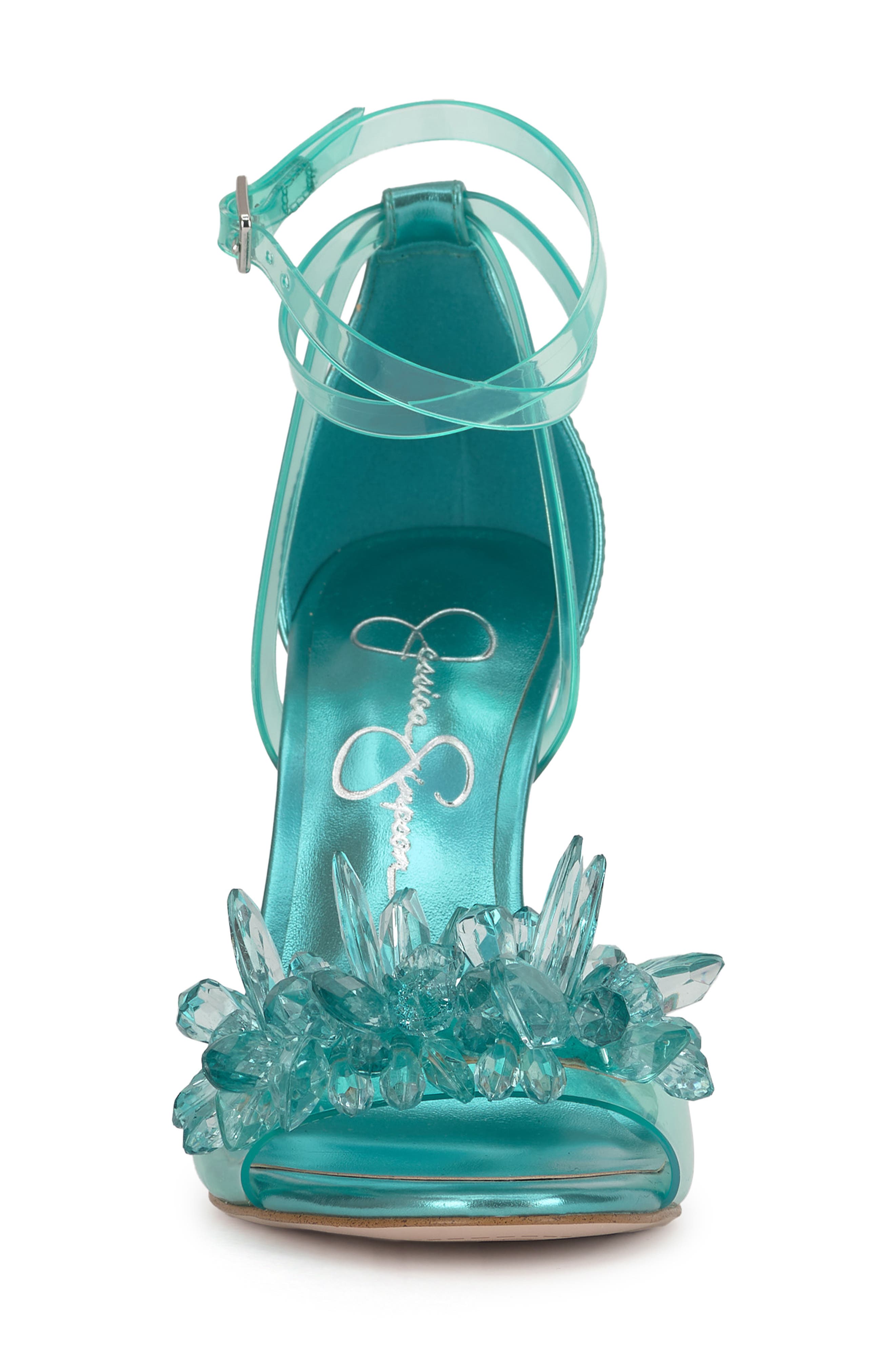 Jessica Simpson Janivah Ankle Strap Sandal, Alternate, color, Summer Seafo