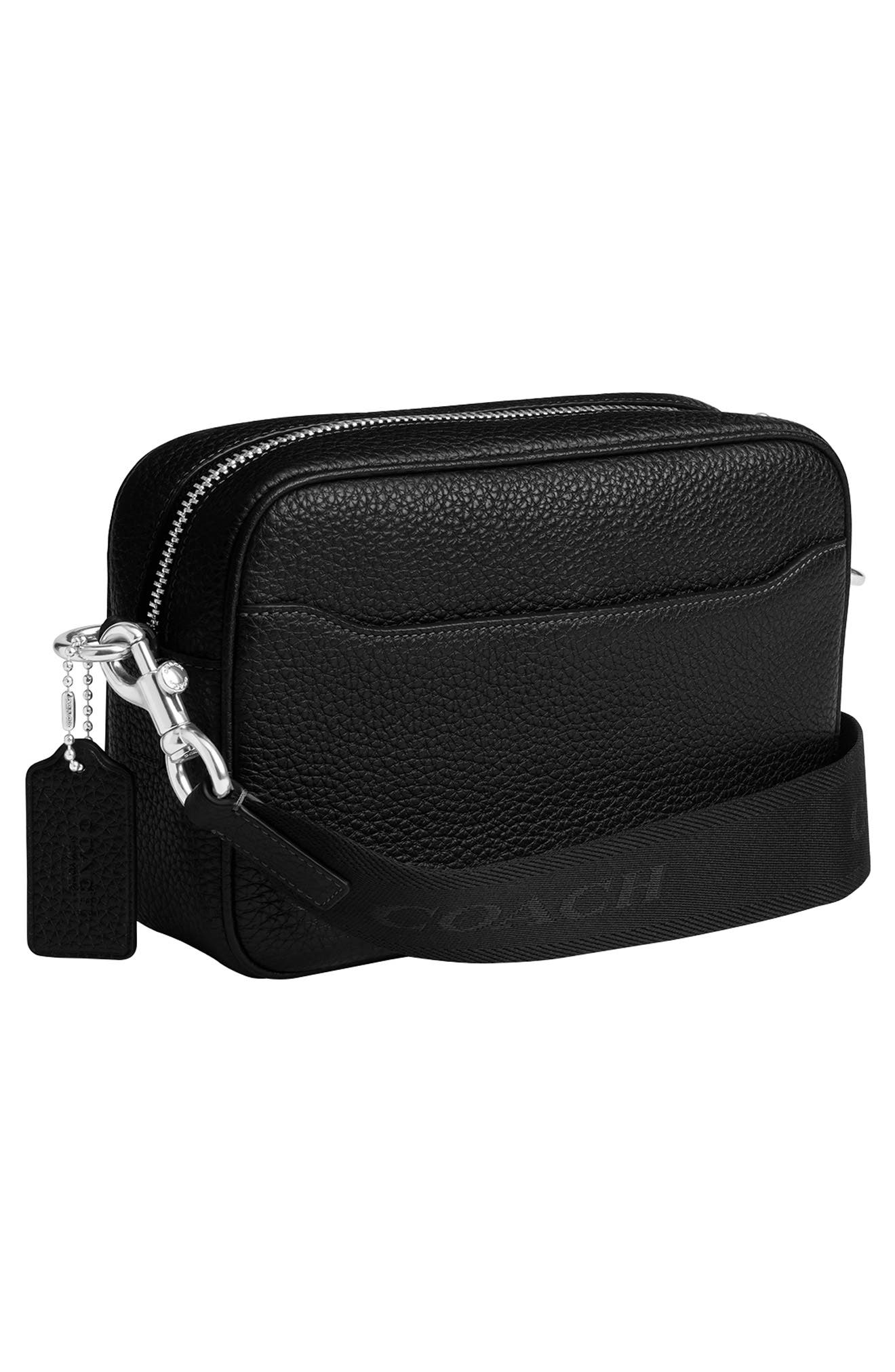 COACH Radio Pebble Leather Camera Bag, Alternate, color, 