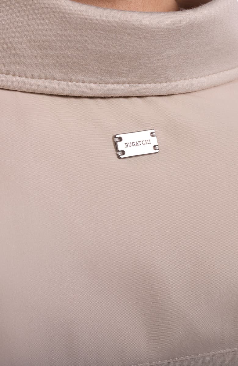 Bugatchi Soft Touch Knit Shirt Jacket, Alternate, color, Almond