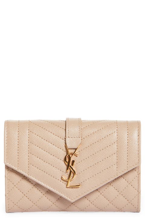 Small Monogram Quilted Leather Wallet