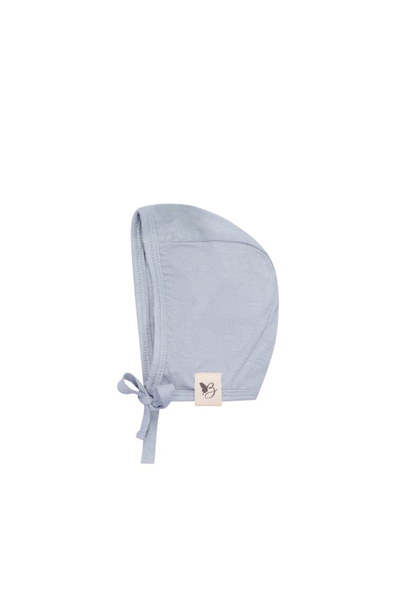 Bebe Bella Boy Knit Bonnet with Strap Tie, Main, color, Blue