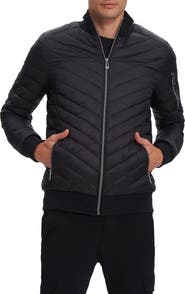 Noize Alec Chevron Quilted Puffer Jacket