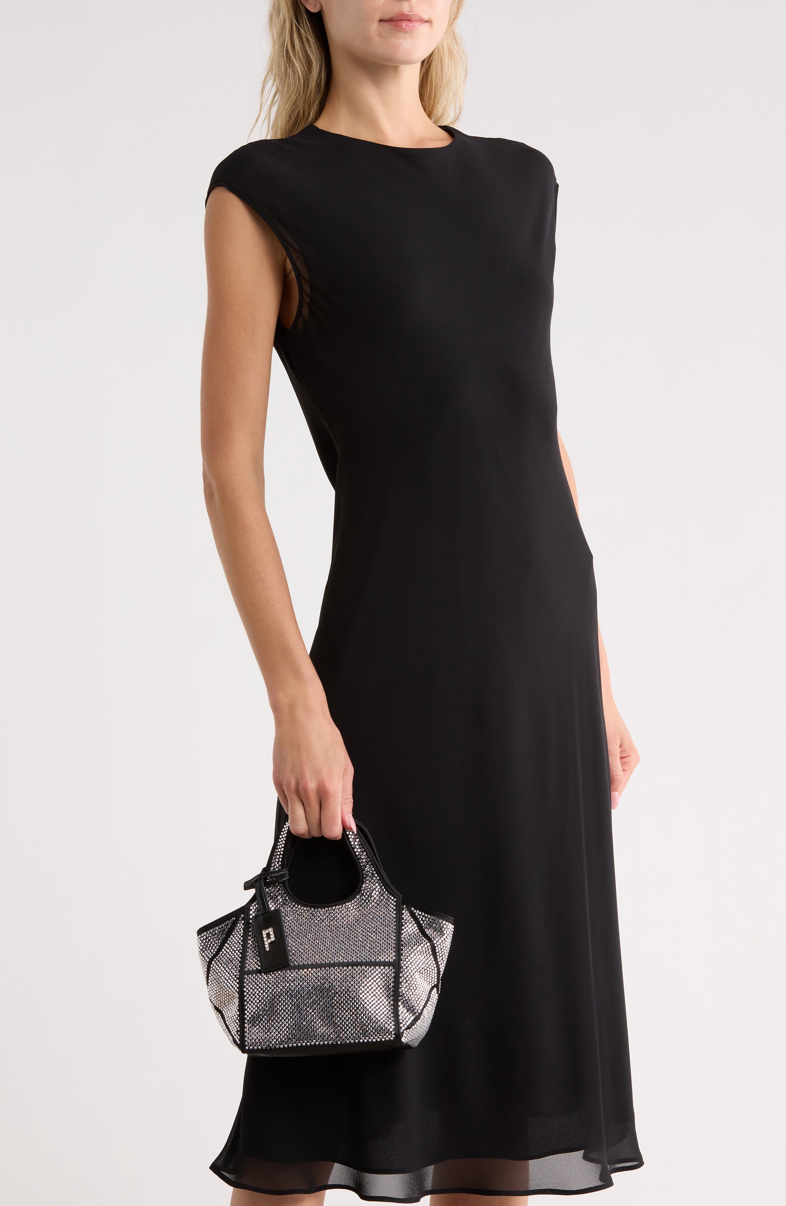 Eliana Crystal Mini Tote Bag, Alternate, color, ANTHRACITE