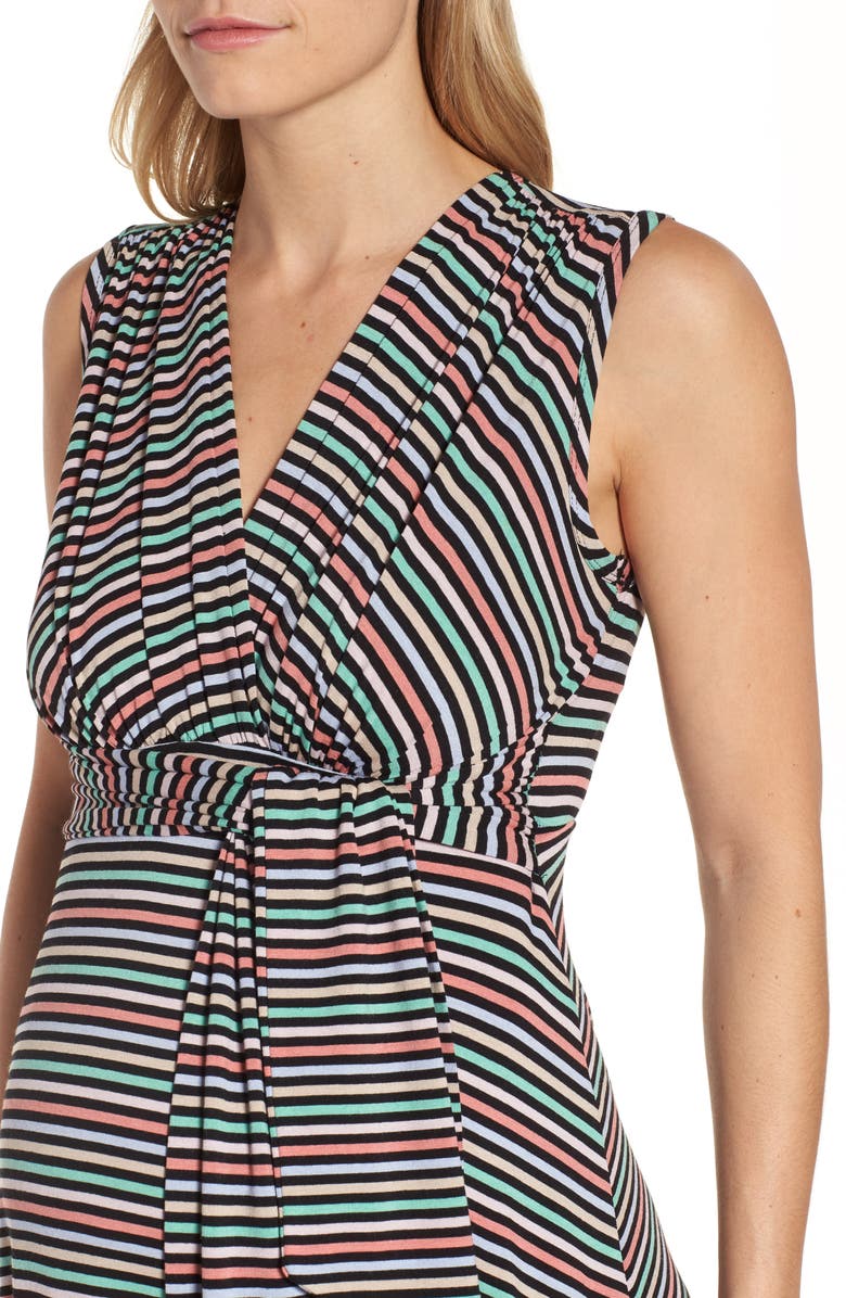 Maternal America Tie Front Maternity Dress, Alternate, color, 