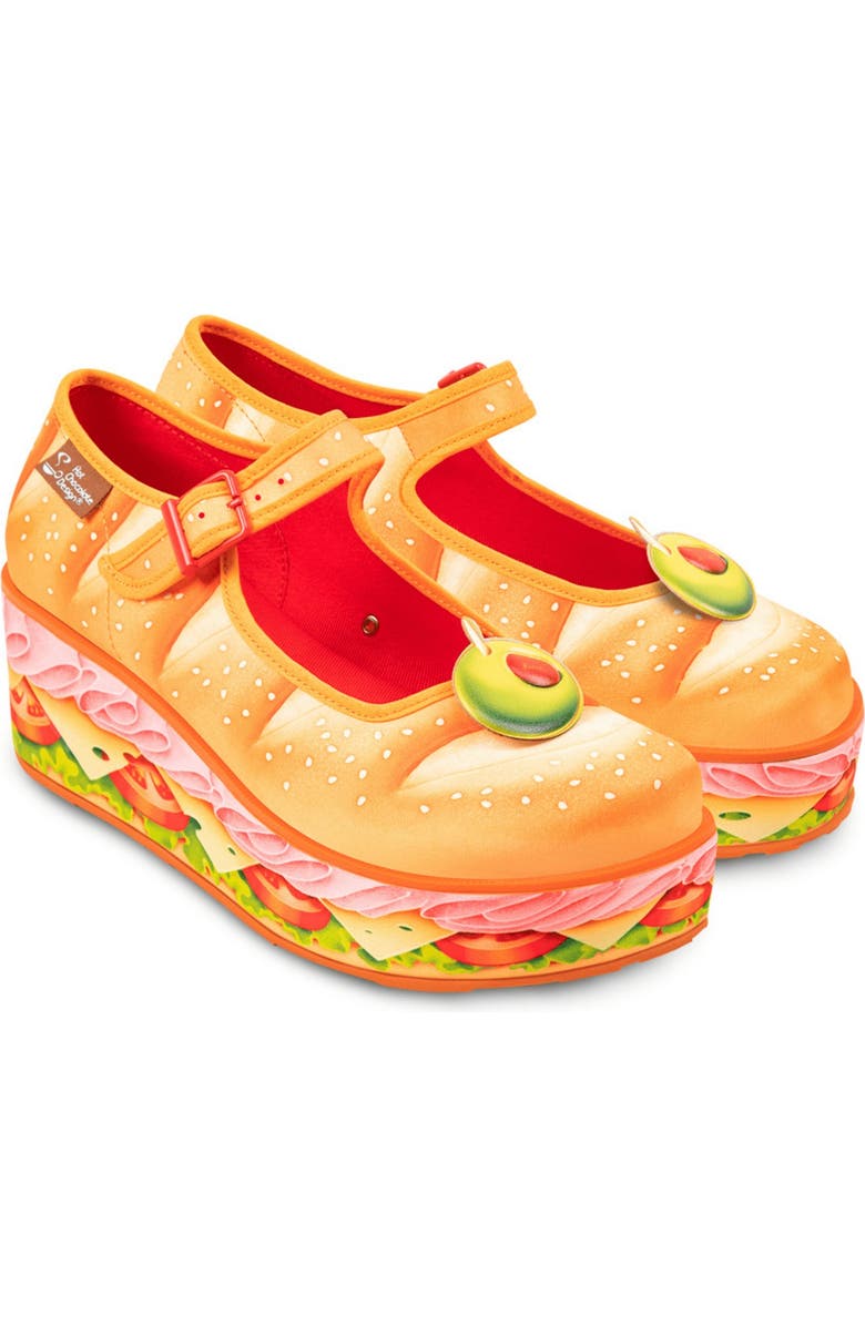 Hot Chocolate Design Footlong Women's Mary Jane Platforms, Main, color, Footlong