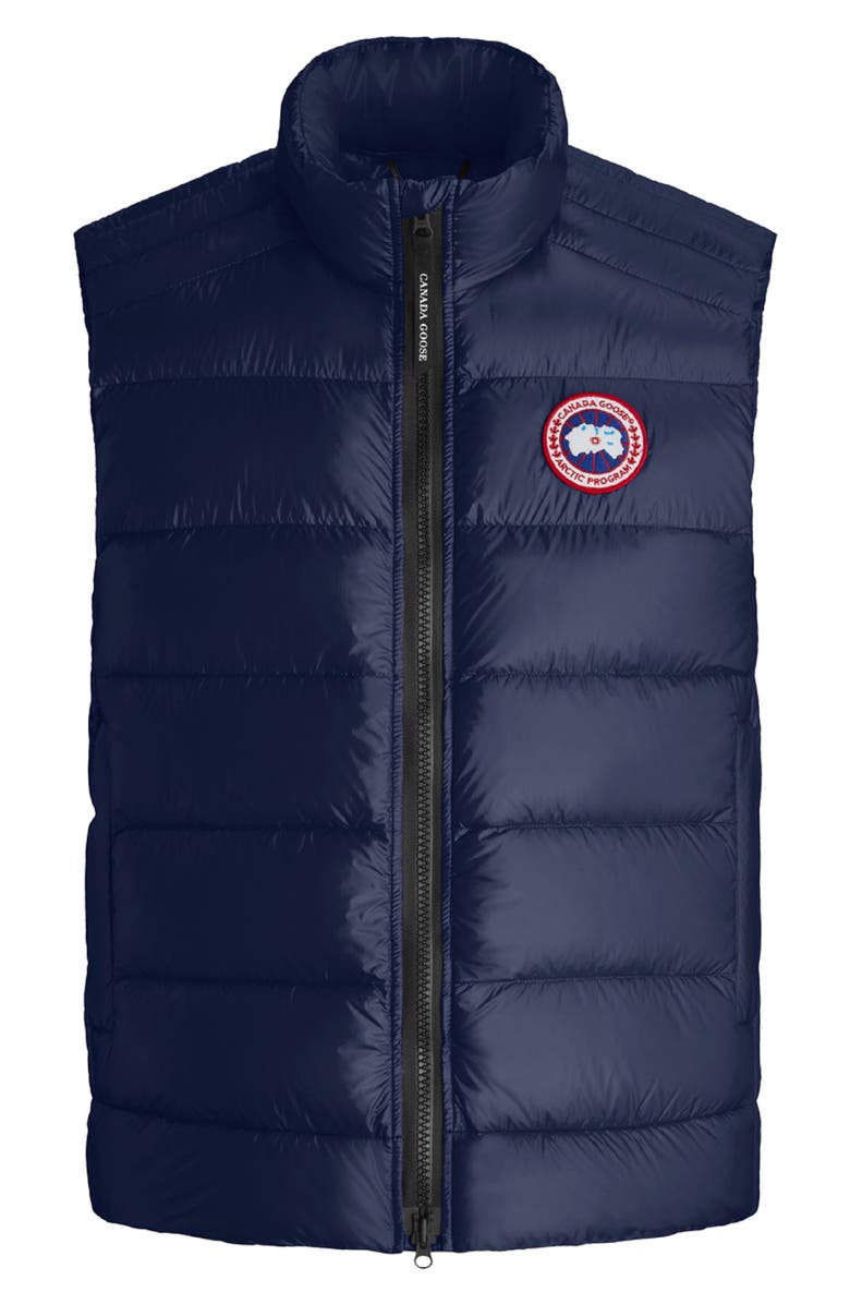 Canada Goose Crofton Water Resistant Packable Quilted 750-Fill-Power Down Vest, Alternate, color, Atlantic Navy