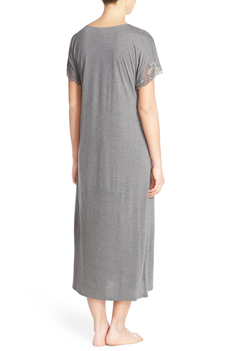 Natori 'Zen' Short Sleeve Nightgown, Alternate, color,