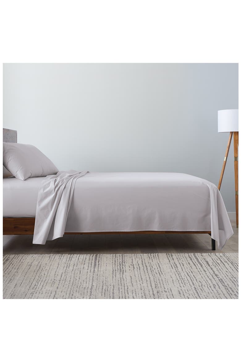 Ella Jayne Brushed Microfiber 4-Piece Sheet Set, Alternate, color, SILVER