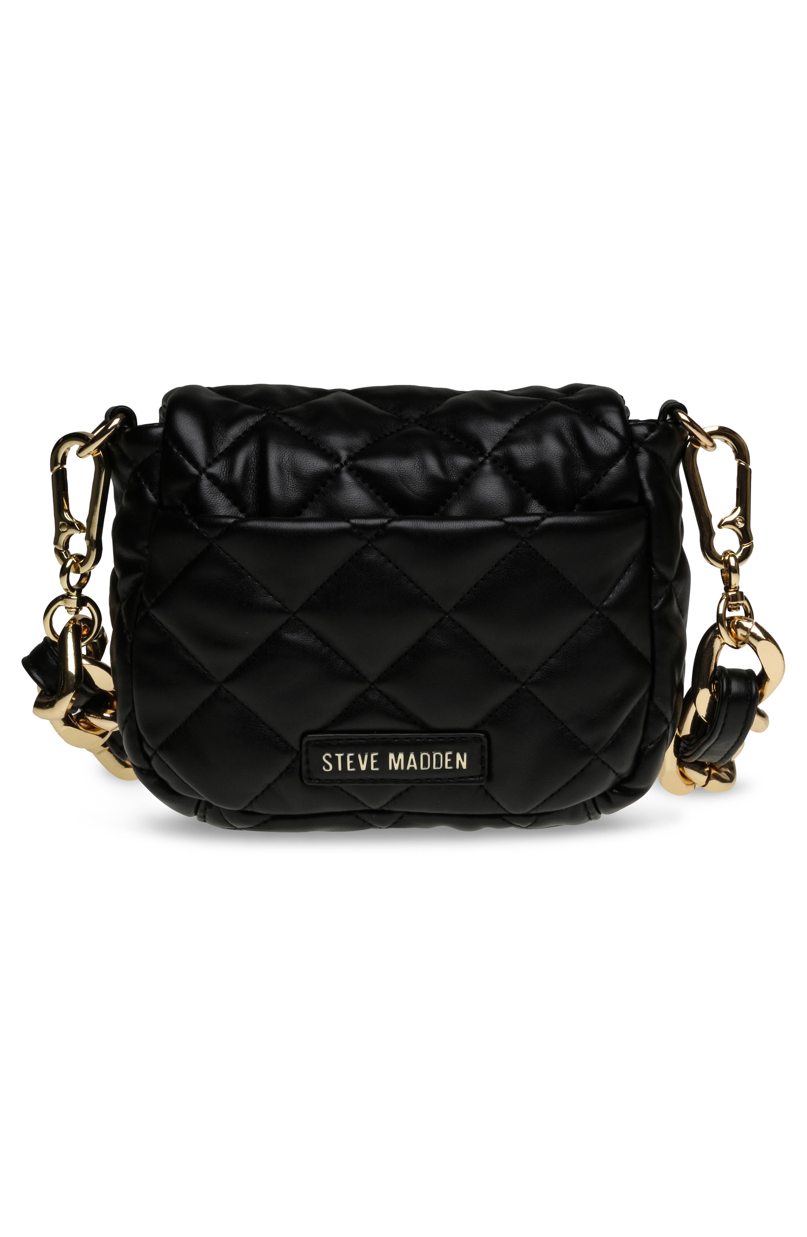 Steve Madden Bheara Quilted Faux Leather Shoulder Bag, Alternate, color, 