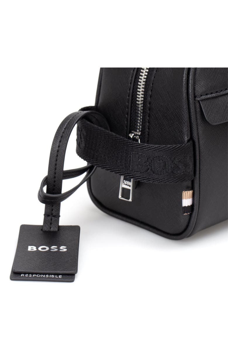 BOSS Zair Leather Dopp Kit, Alternate, color, 