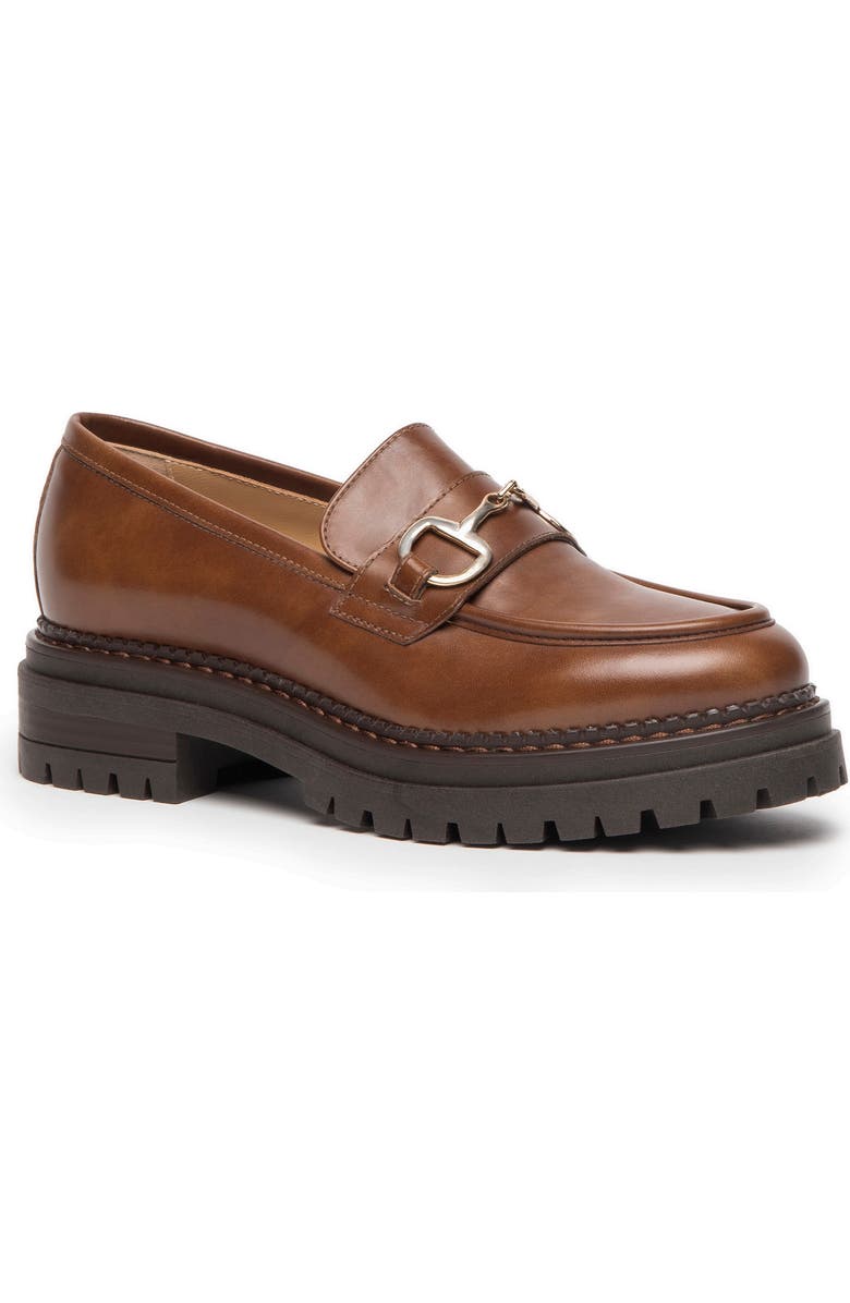 NeroGiardini Bit Platform Loafer, Main, color, Cognac