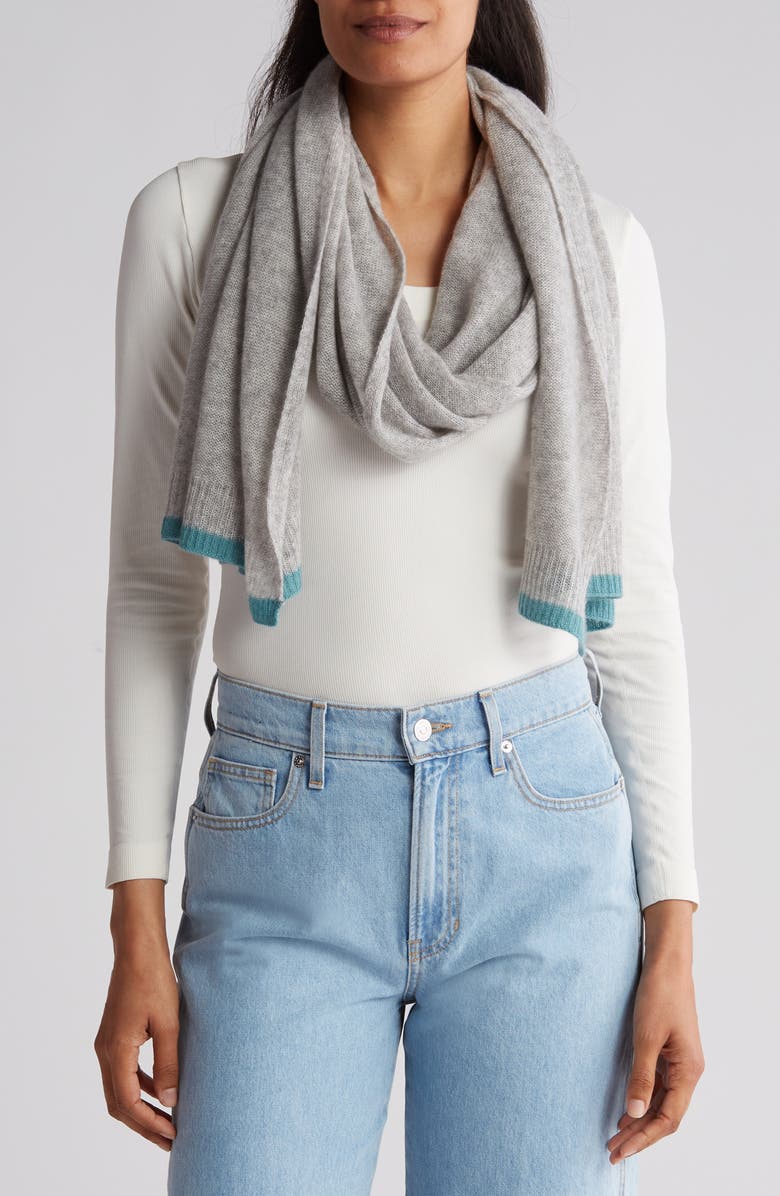 Portolano Colorblock Cashmere Scarf, Main, color, 