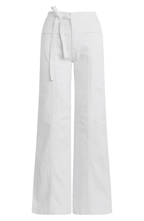 Hudson Jeans Tie Waist Wide Leg Trousers