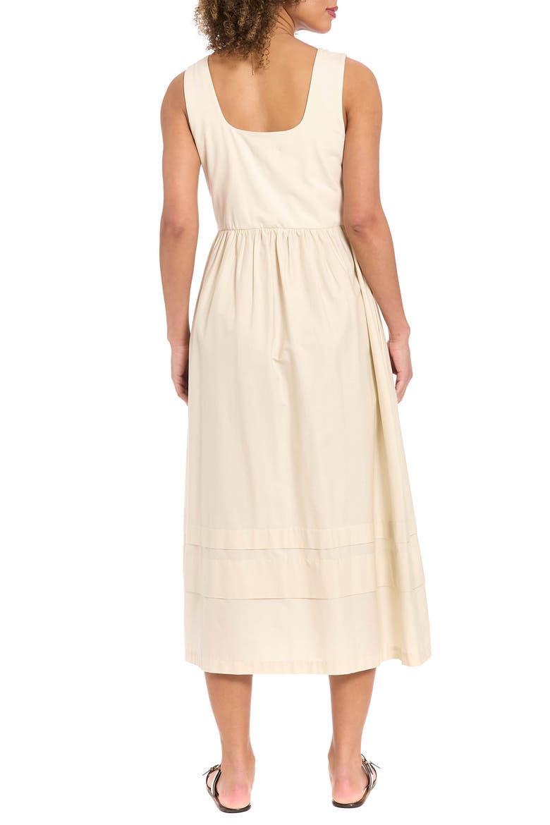 Square Neck Twofer A-Line Dress, Alternate, color, IVORY/ IVORY