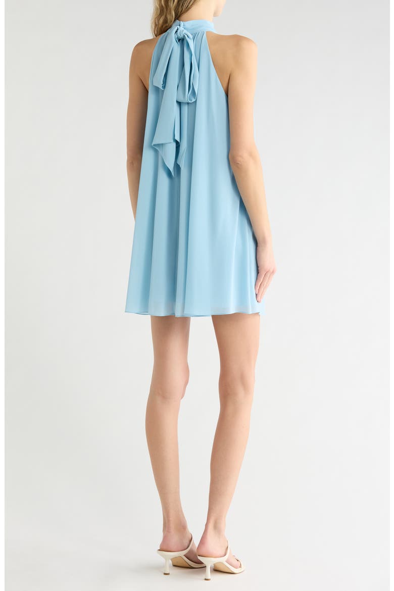 Corine Halter Minidress, Alternate, color, MINERAL BLUE