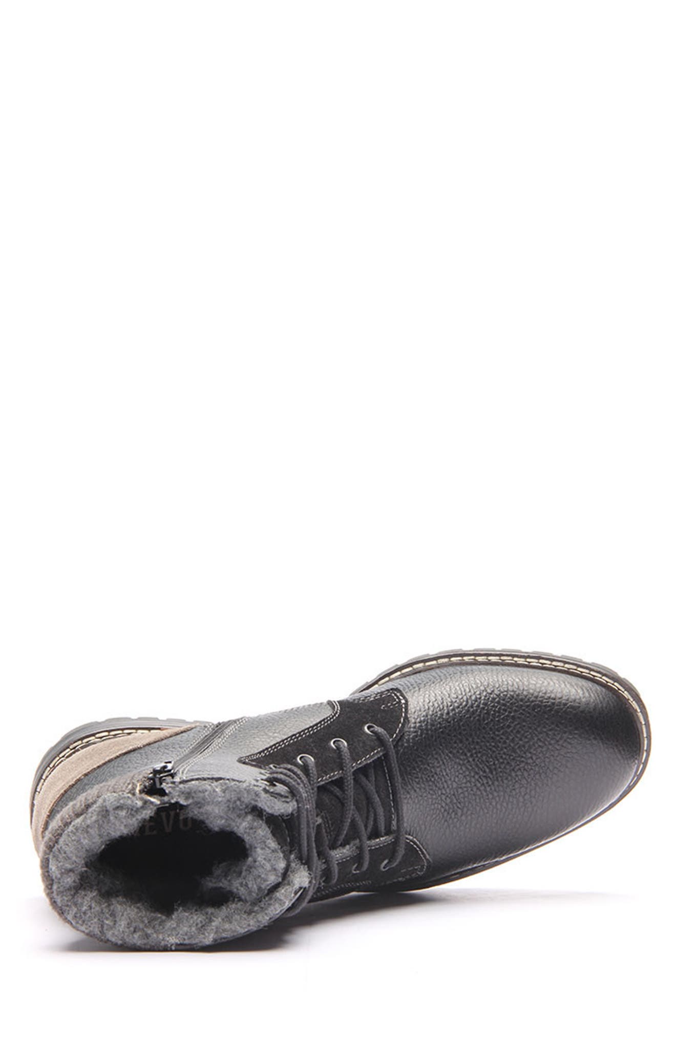 CREVO Marcel Wool Cuff Leather Boot, Alternate, color, 