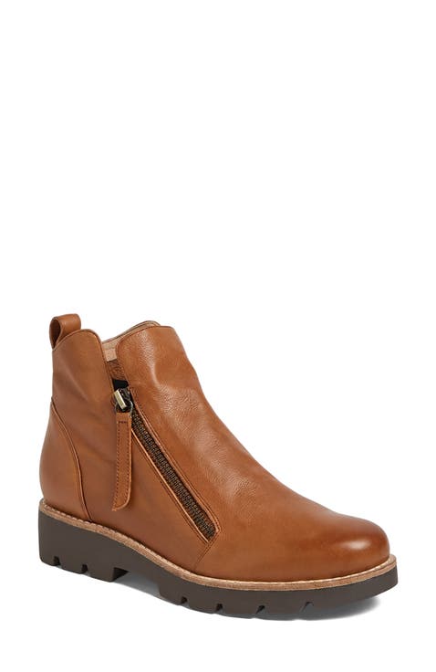 Dottiz Double Zip Lug Boot