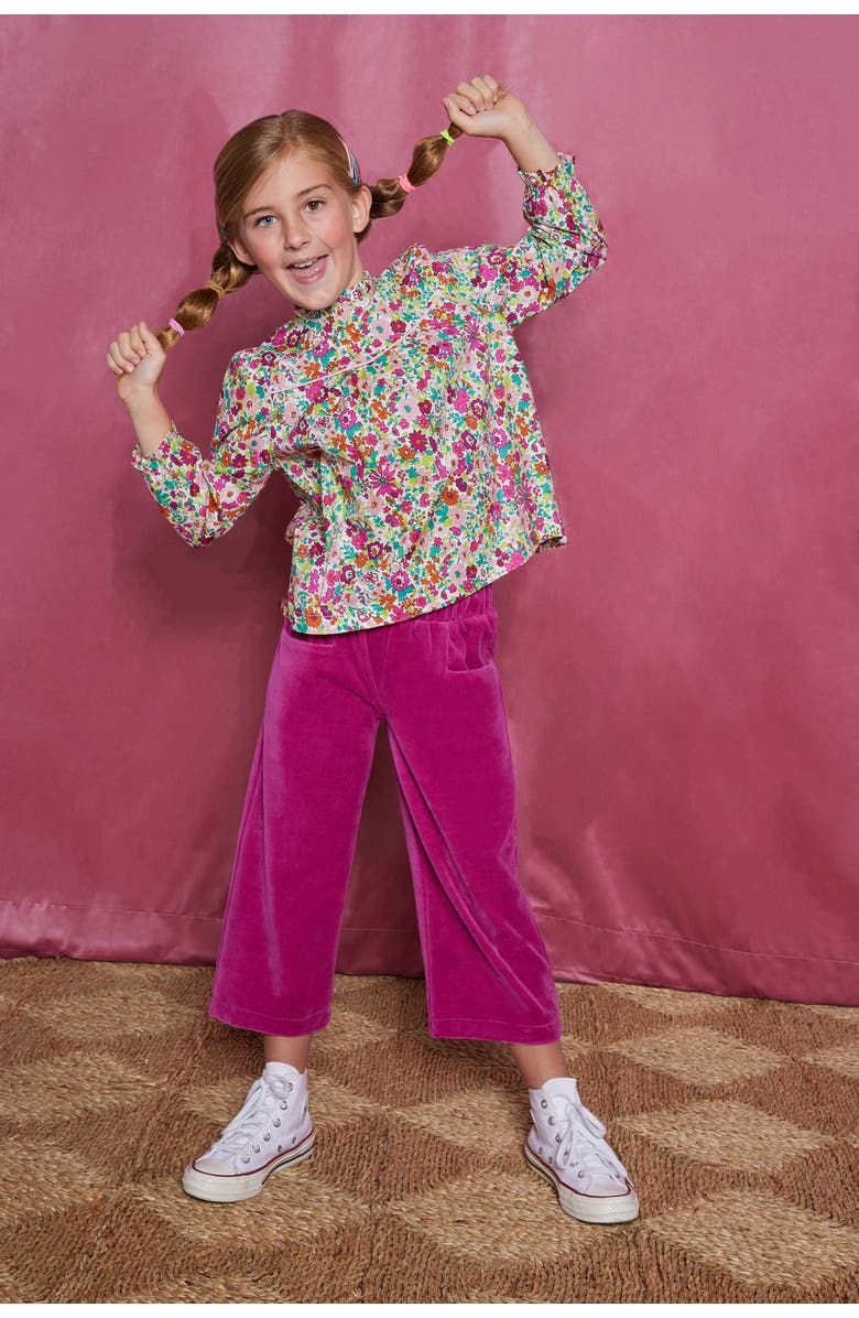 BISBY Kids' Ruffled McCall Top, Alternate, color, Magenta Floral