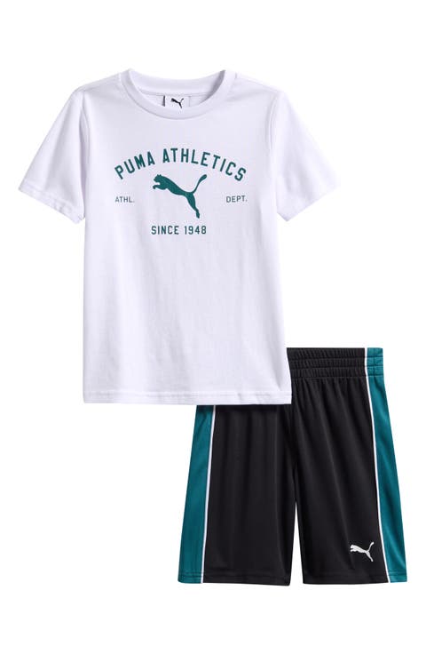 Kids' Logo Graphic T-Shirt & Shorts (Big Kid)