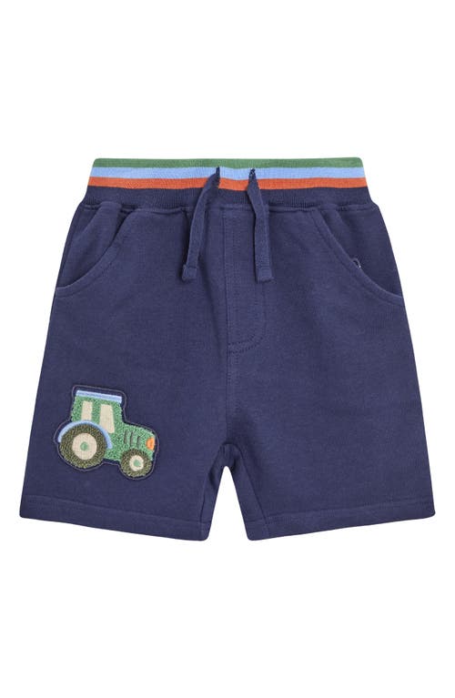 Jojo Maman Bébé Jojo Maman Bebe Tractor Applique Shorts In Navy