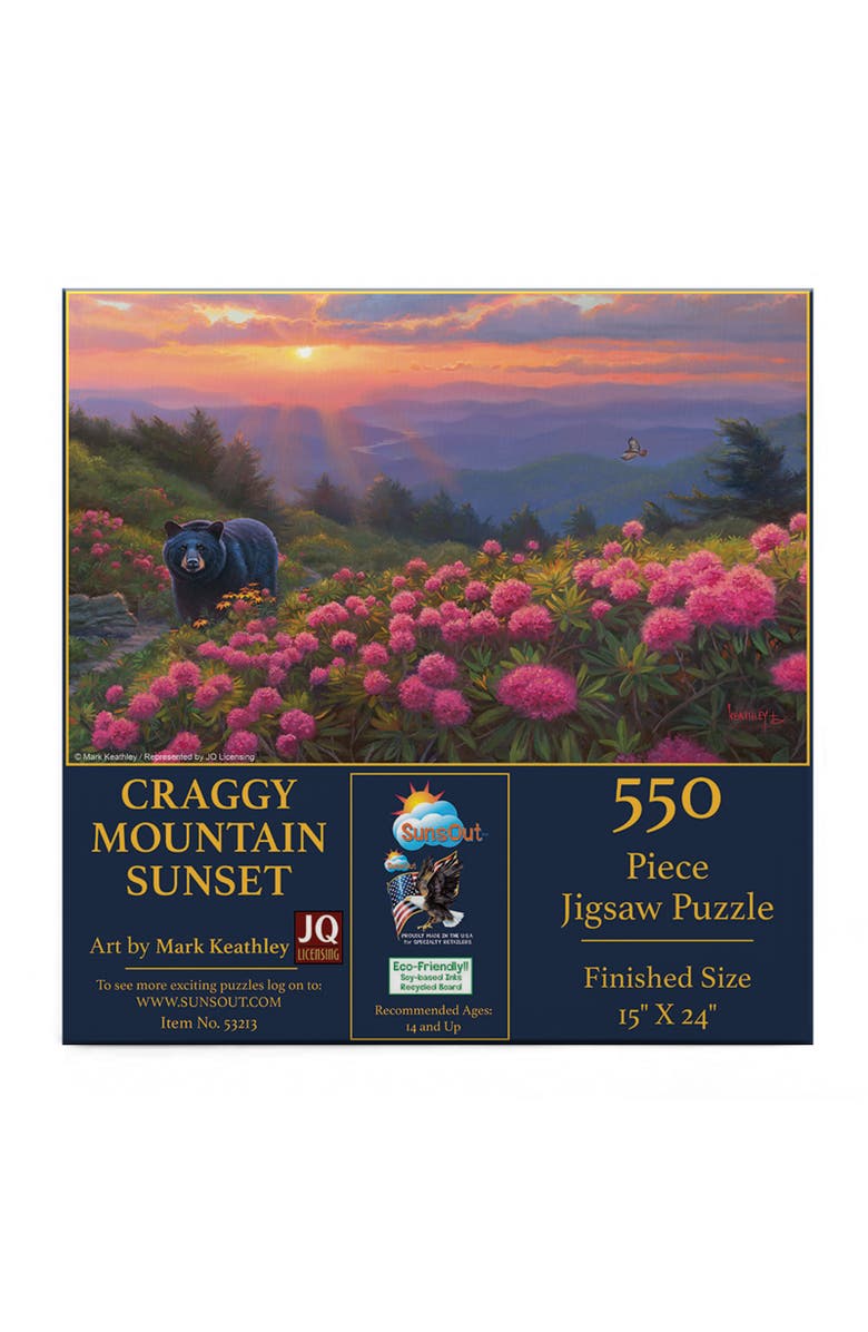 Sunsout Craggy Mountain Sunset 550 piece Jigsaw Puzzle for Adults, Alternate, color, Multicolor