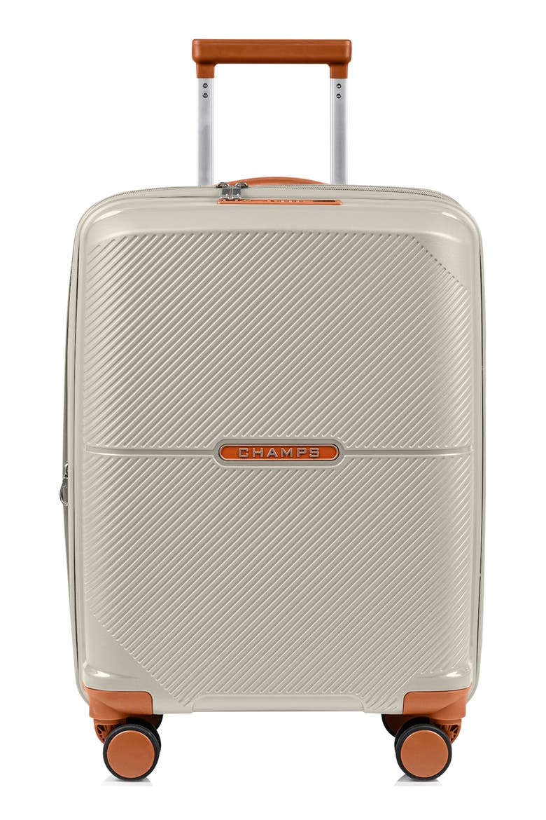 Vintage Aura Hardside Carry-On Suitcase, Main, color, IVORY