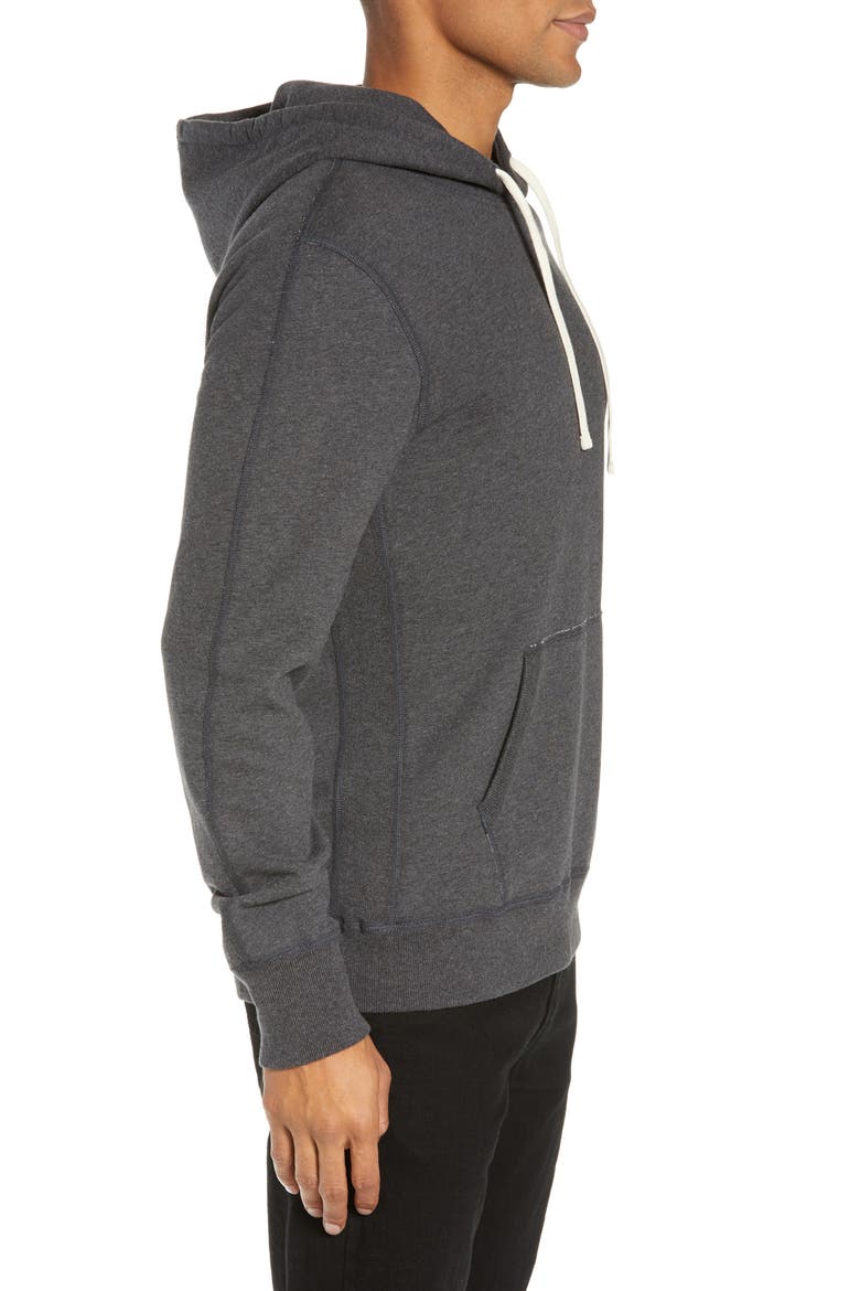 Midweight Terry Pullover Hoodie, Alternate, color, HEATHER CHARCOAL