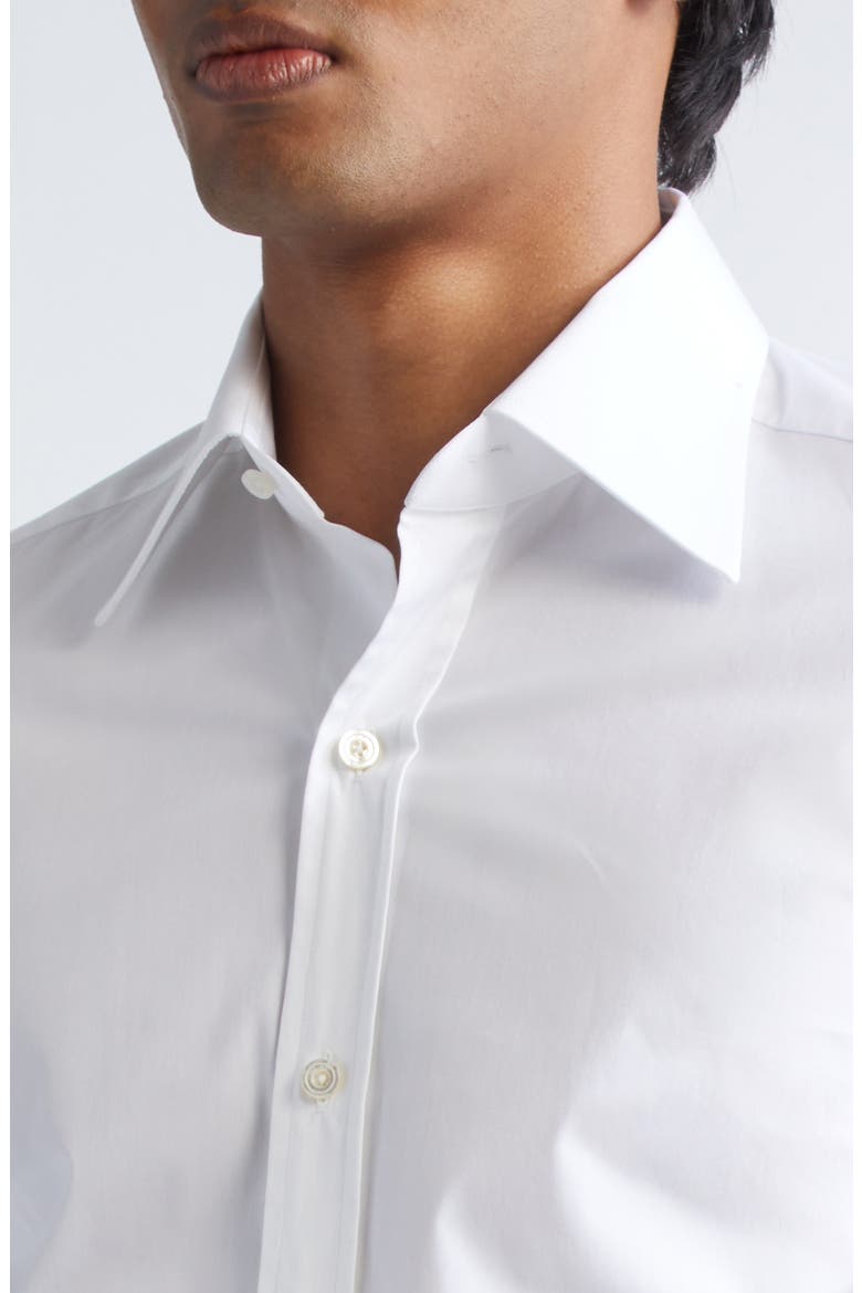 Classic Fit Cotton Poplin Button-Up Shirt, Alternate, color, WAA OPTICAL WHITE