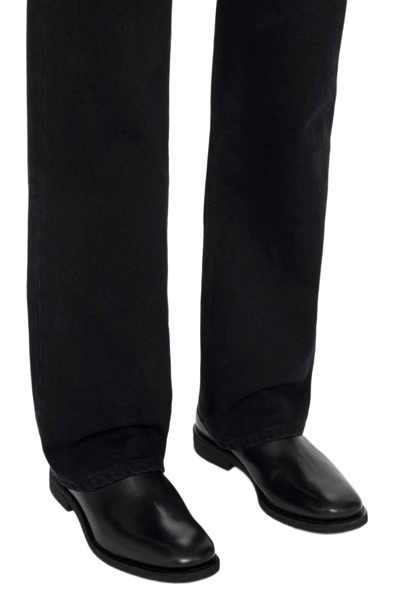 Cliff Leather Chelsea Boot, Alternate, color, BLACK