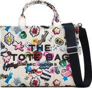Marc Jacobs The Medium Sticker Canvas Tote Bag
