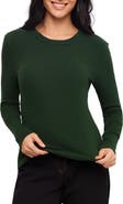 Karen Kane Ribbed Long Sleeve Crewneck Top
