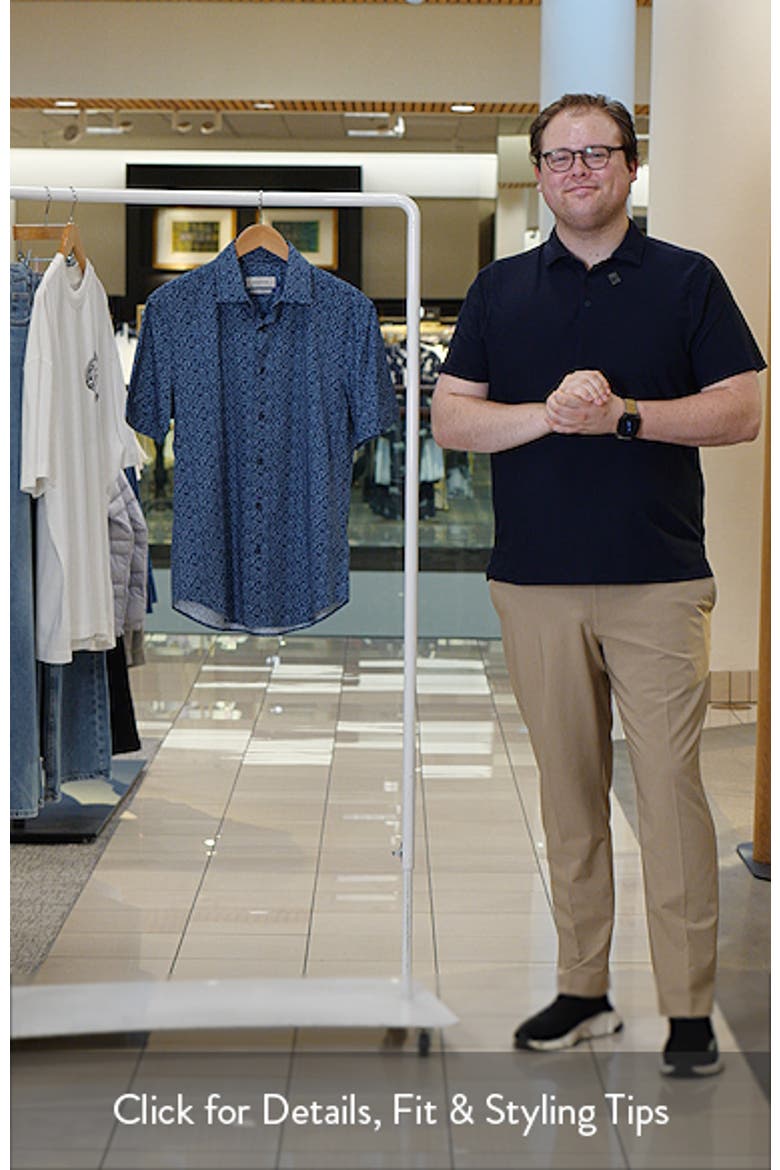 Miles OoohCotton® Leaf Print Short Sleeve Button-Up Shirt video