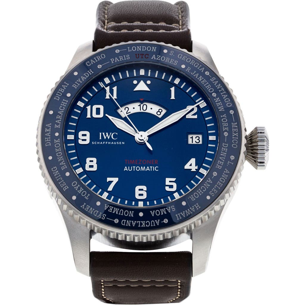 Watchfinder & Co. Iwc 2021 Pilot's Timezoner Le Petit Prince Edition Iw395503 Automatic Lea In Brown