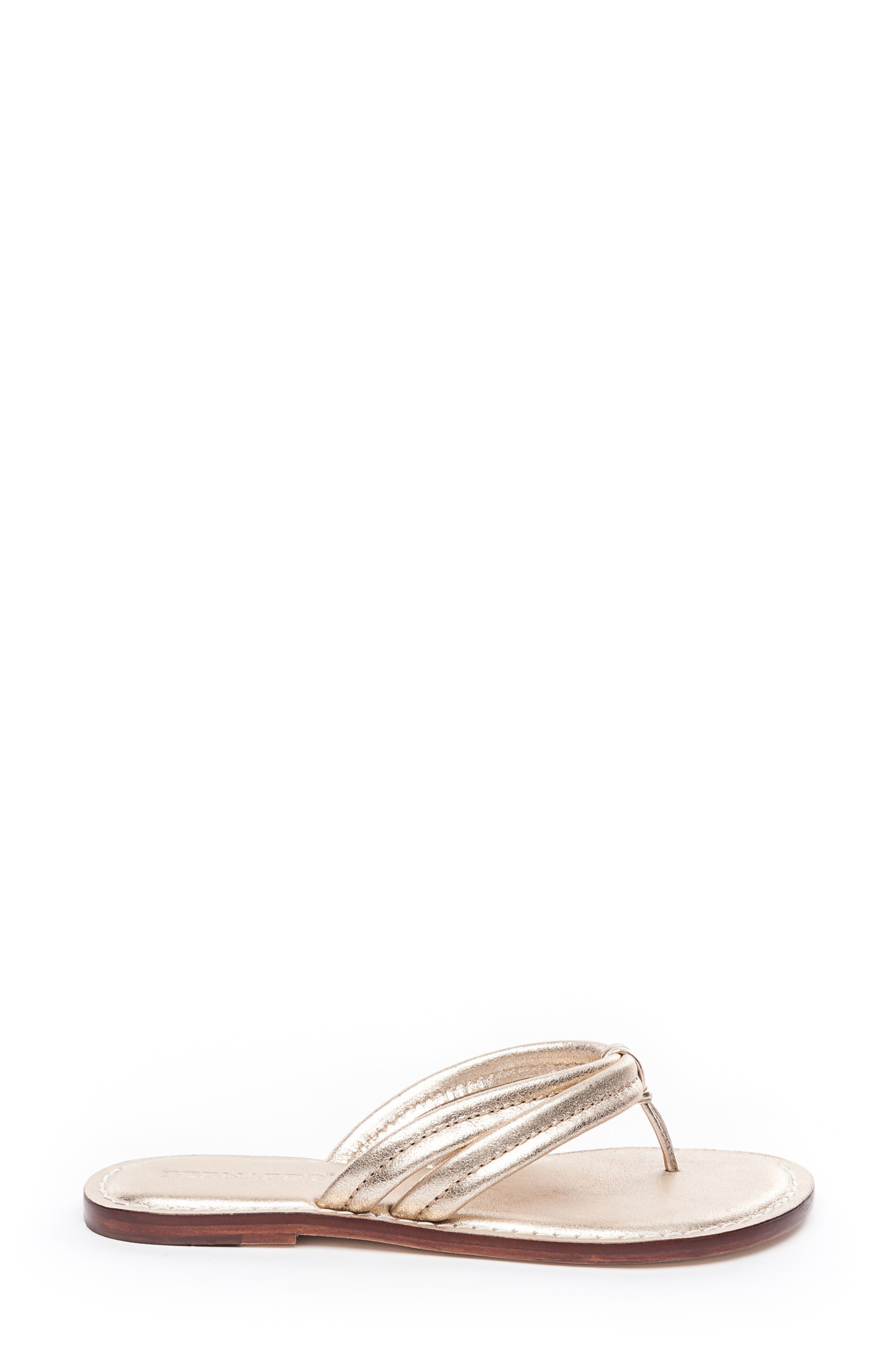 Miami Thong Sandal, Alternate, color, DISTRESSED PLATINUM LEATHER