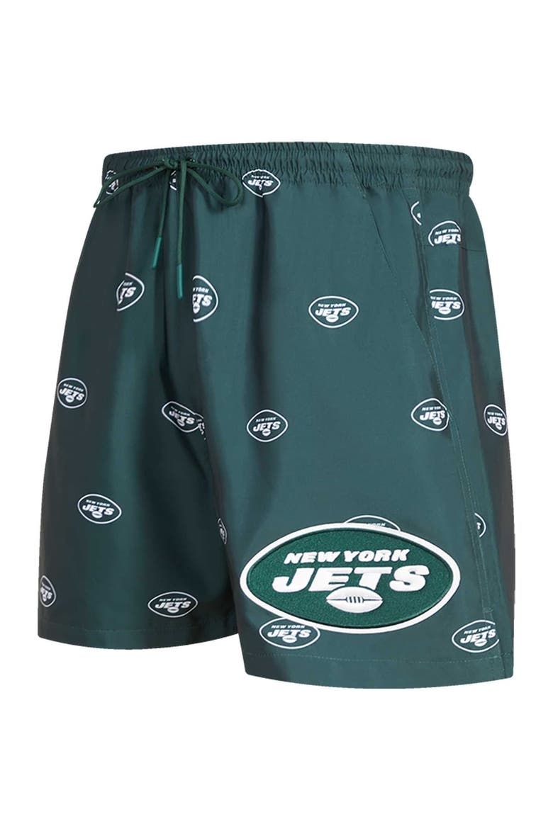 Men's Pro Standard  Green New York Jets Allover Print Mini Logo Shorts, Alternate, color, Green