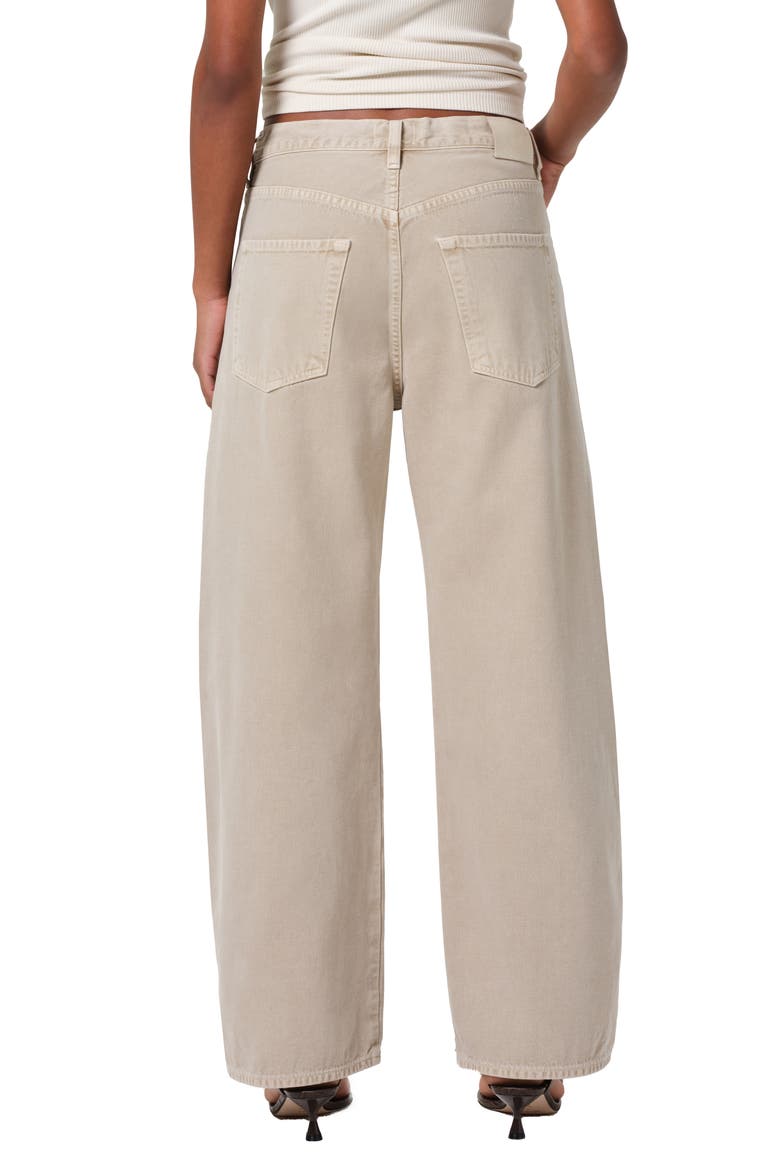 Brynn Drawstring High Waist Wide Leg Jeans, Alternate, color, BURNISHED QUARTZ