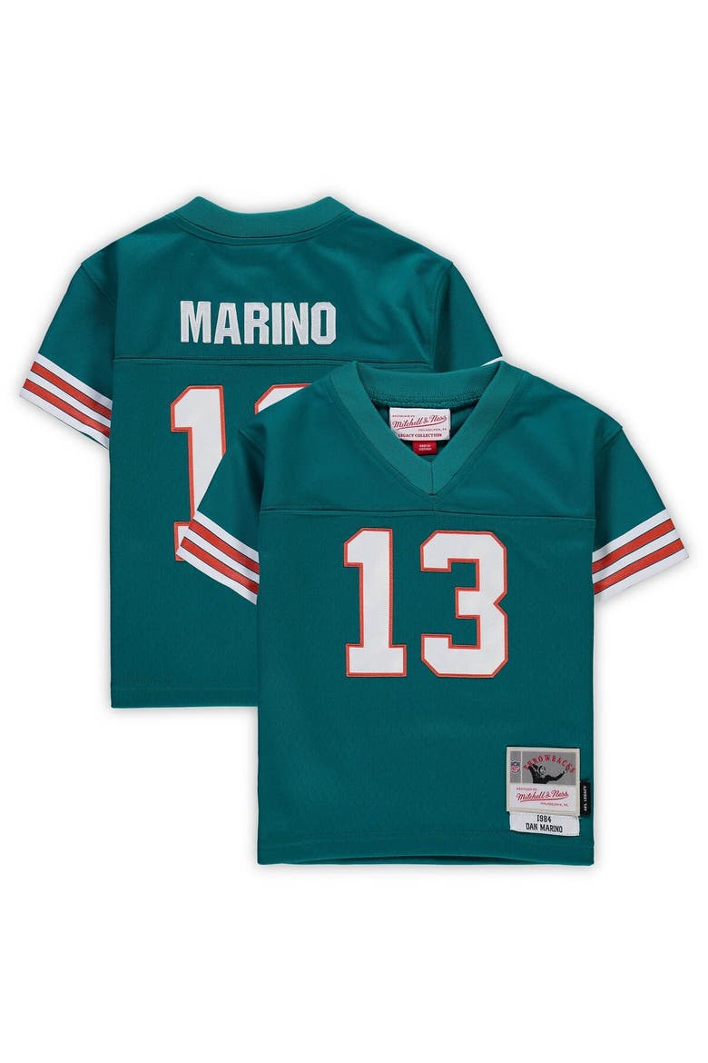 Infant Mitchell & Ness Dan Marino Aqua Miami Dolphins 1984 Retired Legacy Jersey, Main, color, Aqua