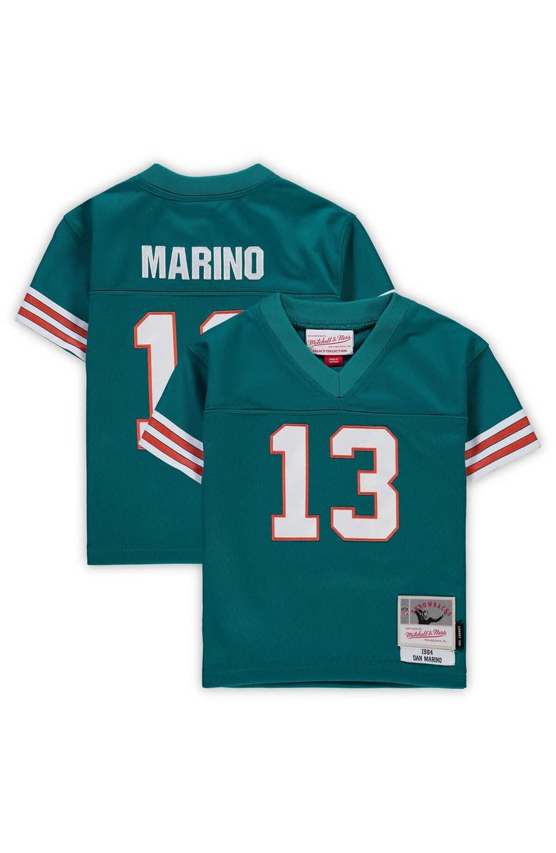 Mitchell & Ness Infant Mitchell & Ness Dan Marino Aqua Miami Dolphins 1984 Retired Legacy Jersey, Main, color, Aqua