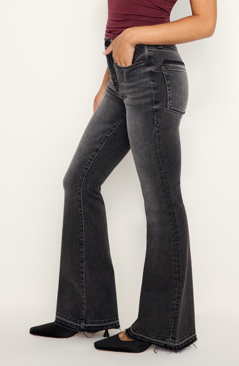 Good American Good Petite Flare Jeans, Alternate, color, 