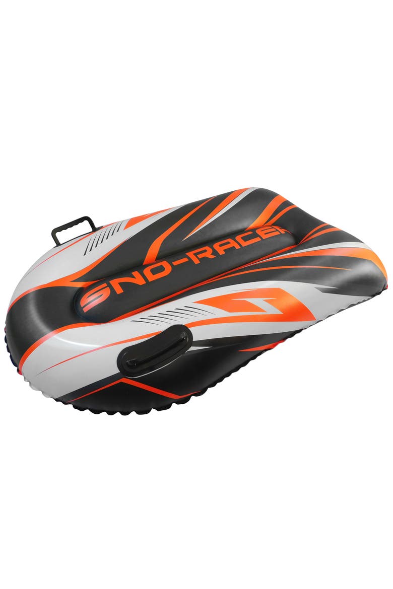 Orange Cyclone Snow Sled, 48x31", Inflatable, 200lb Cap,Ages 8+, Main, color, Multicolored