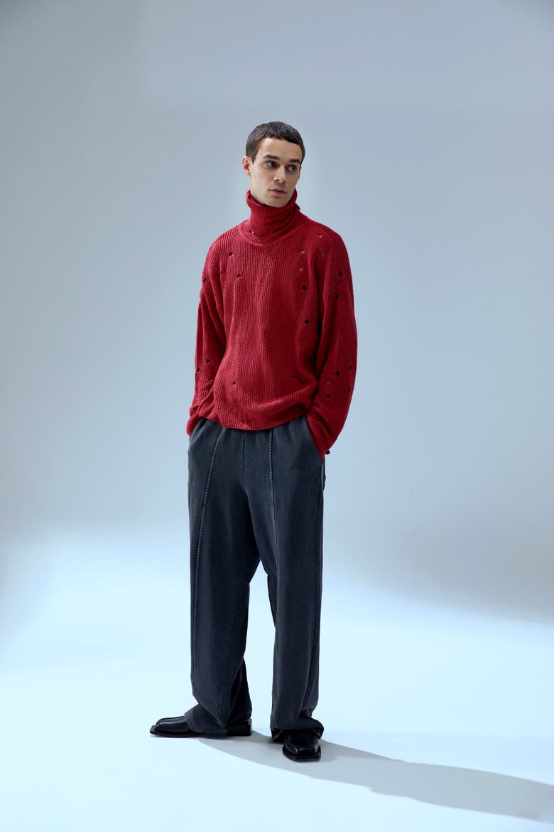 Cashmere Blend  Your *Itch High Neck Sweat, Alternate, color, Red