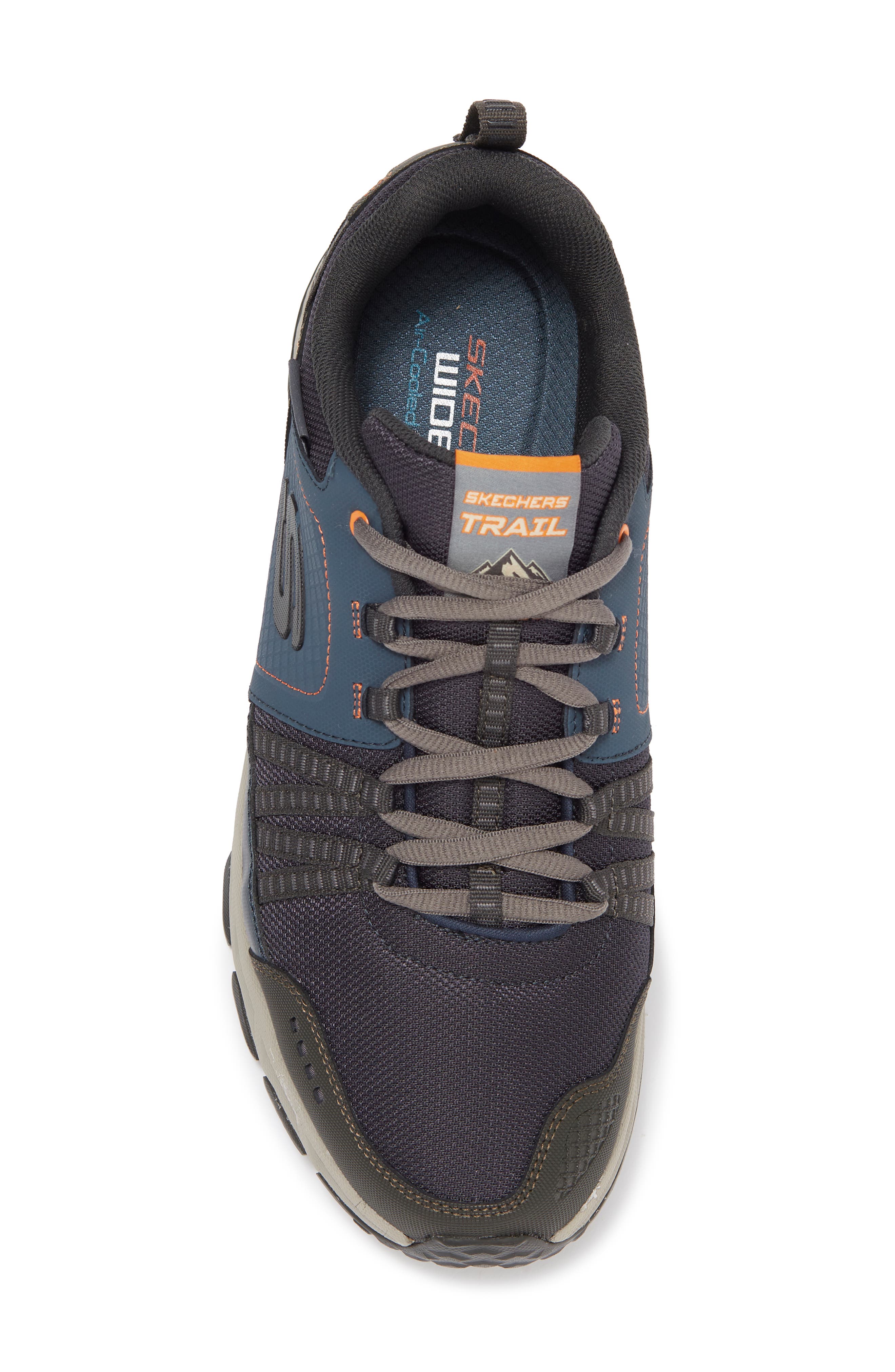 Escape Plan 2.0 Mueldor Leather Trail Shoes, Alternate, color, NAVY/ ORANGE